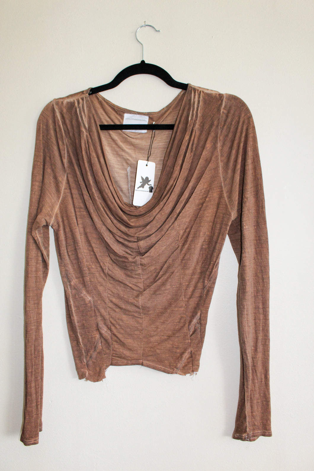 Cowled Neck Long Sleeve
